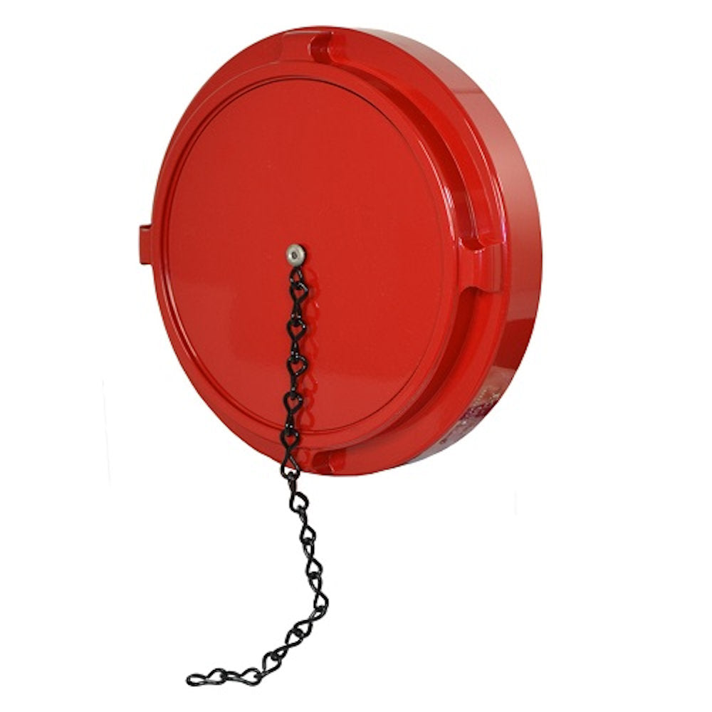 DHC Dry Hydrant Aluminum Cap with Chain - NST (NH) Red