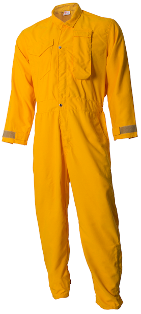 CrewBoss Standard Jumpsuits  7.0 oz Tecasafe Plus Yellow