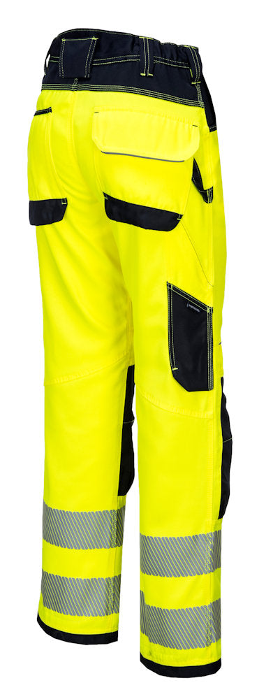 PW340 - PW3 Hi-Vis Work Pants Yellow/Black