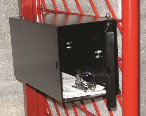 Red Rack Wall Mounted Gear Storage- 18" Compartments - Personal Property Box