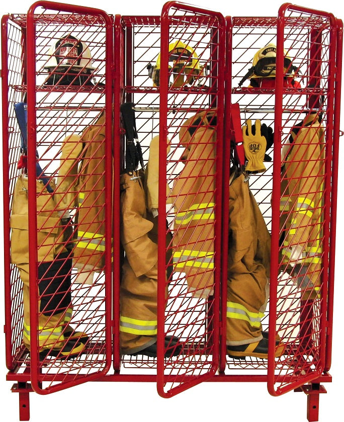Freestanding Red Rack Compartments | Fire-End & Croker