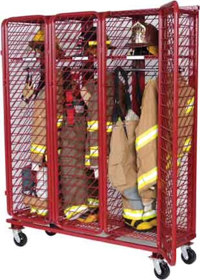 Mobile Red Rack Compartments