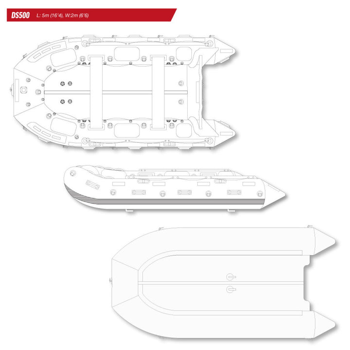 Northern Diver DS500 Air VIB Inflatable Boat with Inflatable Hull