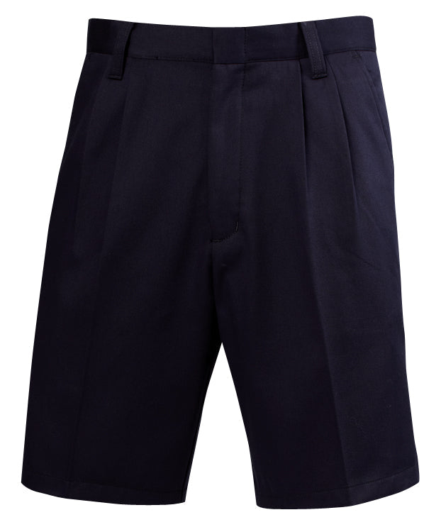 LION Shorts- Pleated Traditional,  100% Cotton- Navy (0148NVY-30)