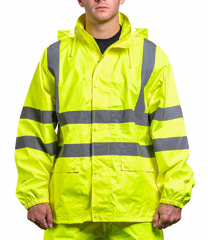 Game Sportswear  1655E Econo HiVis Rain Jacket
