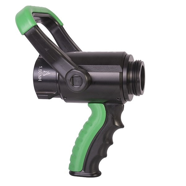 2127 Akron 1.5" x 1.5" Shutoff with Pistol Grip and Nozzle Color Clip Kit