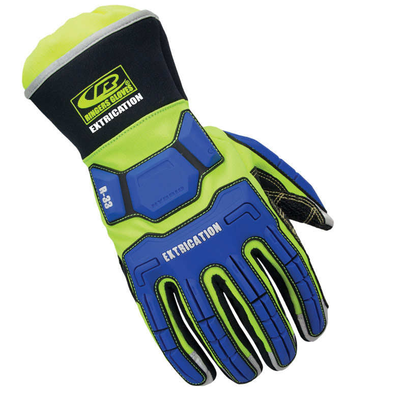 Ringers Extrication Hybrid Gloves, Hi Vis
