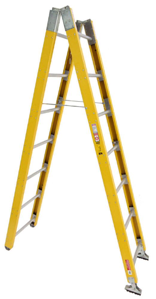Duo-Safety 35-FGB Series Fiberglass Combination Jackknife A and Single Ladders