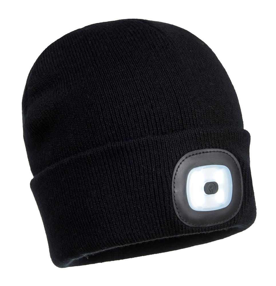 Portwest B028  Rechargeable Twin LED Beanie