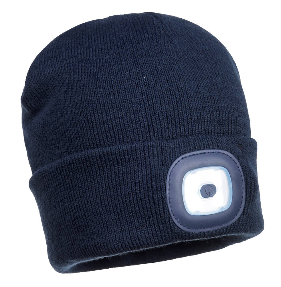 Portwest B028  Rechargeable Twin LED Beanie