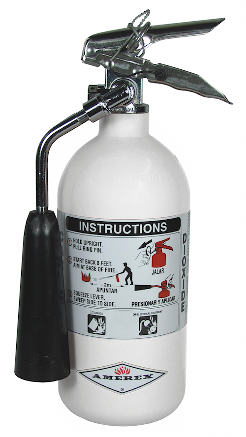 Carbon Dioxide Fire Extinguishers Non-Magnetic -  5 lb. Capacity