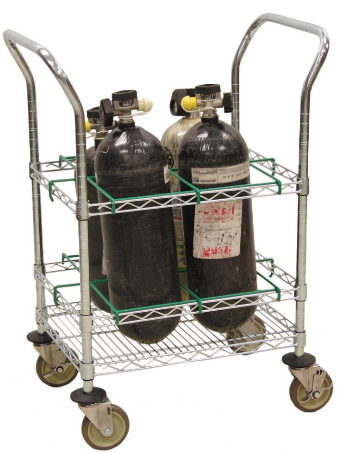Ready Rack EMS Oxygen/SCBA Cart