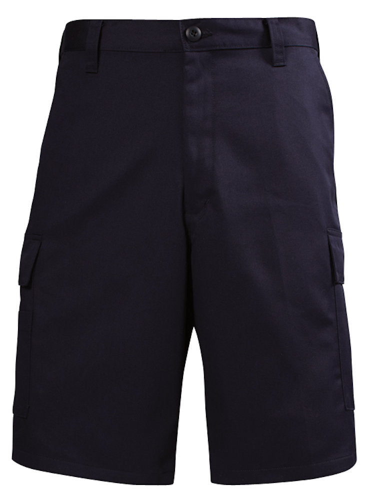 LION Shorts- EMS Style, Flat Front, 100% Cotton- Navy