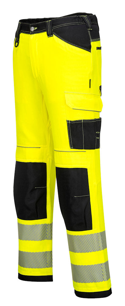PW340 - PW3 Hi-Vis Work Pants Yellow/Black