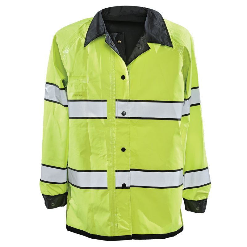 Gerber Pro Dry Reversible Rain Jacket Black/Lime Yellow