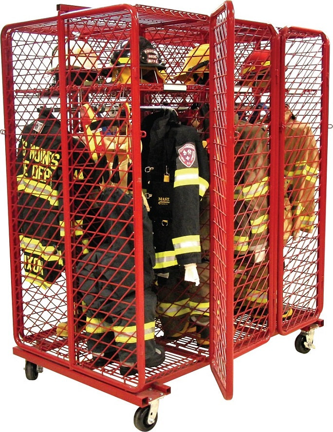 Mobile Red Rack-Double Sided 24" Compartments - RMDS6 Model
