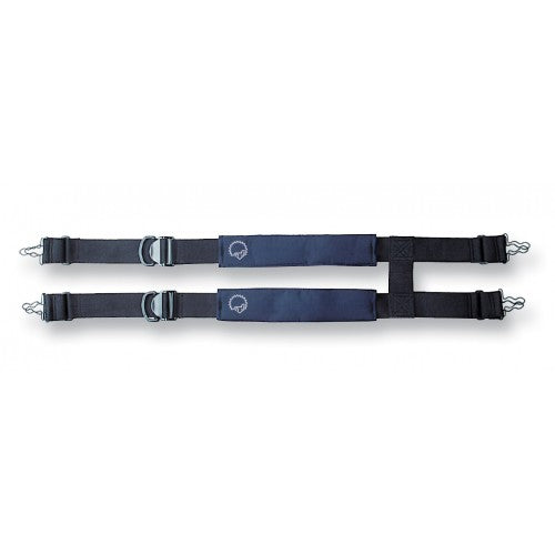 LION EZ H-Back, Quick Adjust, Non-Stretch Suspenders, Black
