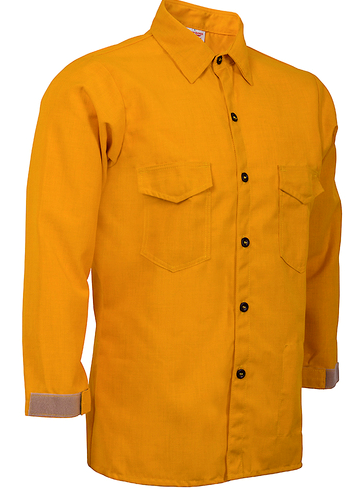 CrewBoss Traditional Brush Shirt — 6.0 oz Nomex Yellow