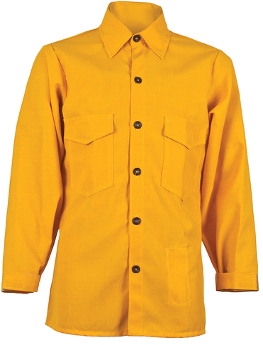 CrewBoss Traditional Brush Shirt — 5.8 oz Tecasafe Plus Yellow