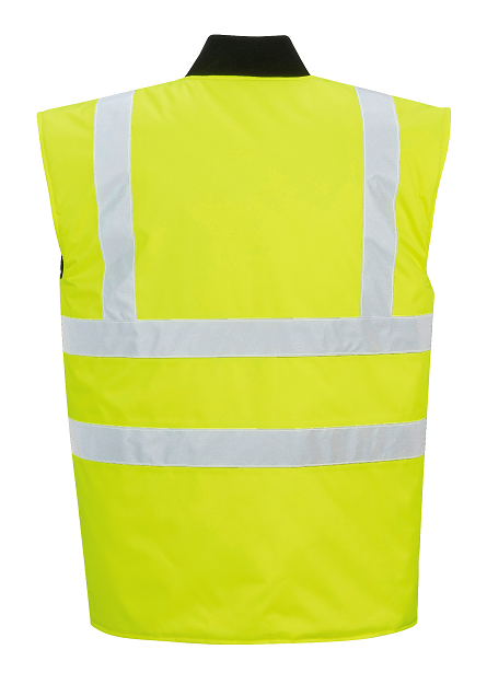 Hi-Vis Reversible Bodywarmer Vest Yellow
