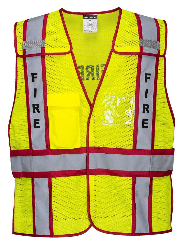 Public Safety Vest - Fire Yellow/Red