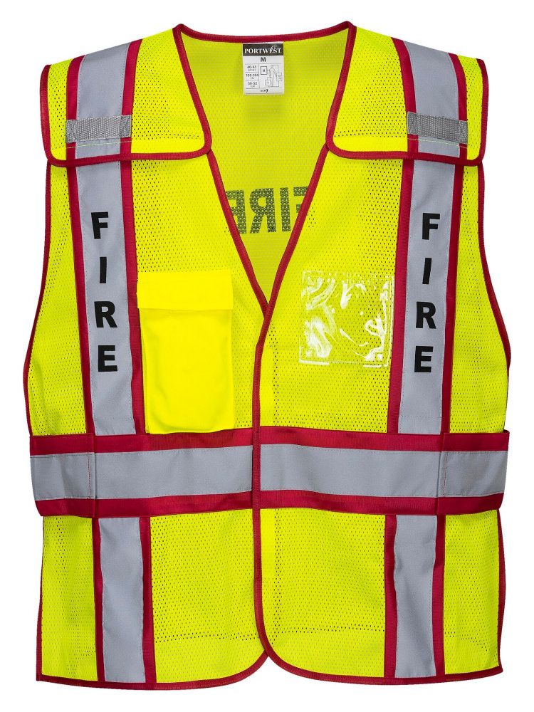 Public Safety Vest - Fire with Hi-Vis Polycotton Shorts Yellow/Black