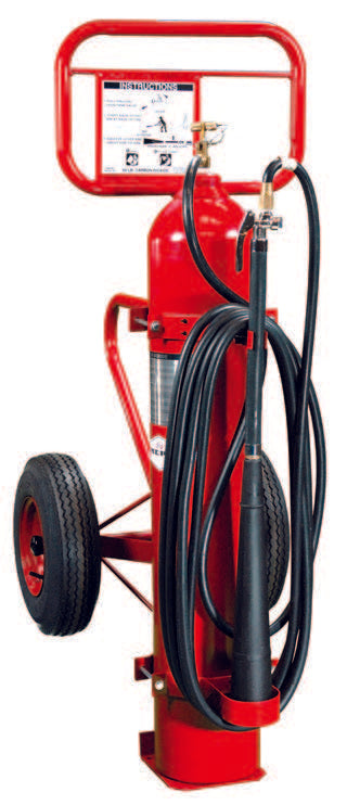 Amerex Carbon Dioxide Wheeled Fire Extinguishers